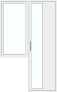 Door with left window