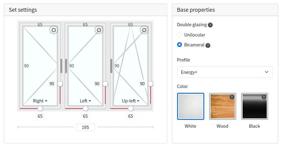 Customizable window example