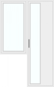 Door with left window