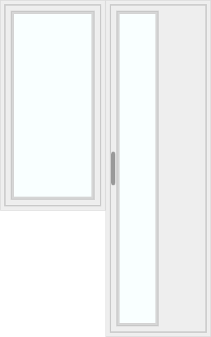 Door with left window